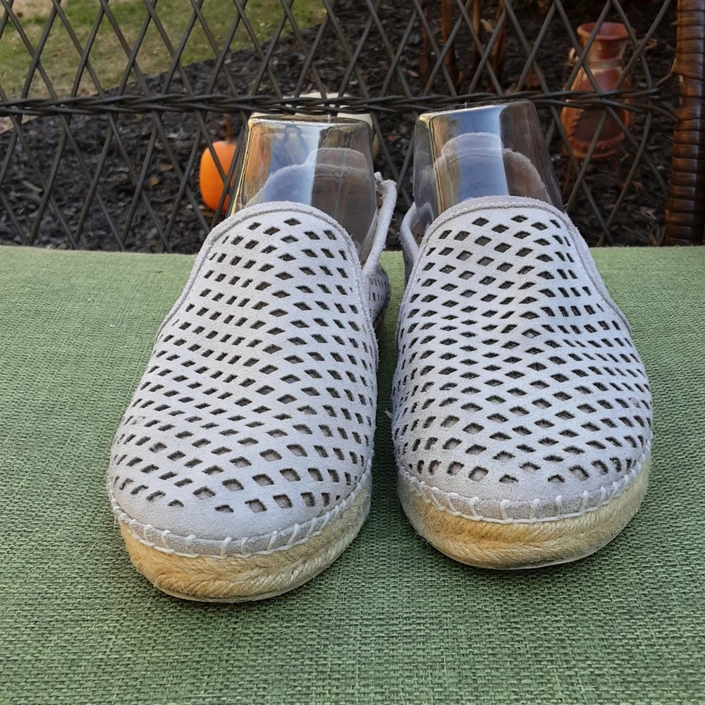 STEVE MADDEN Persy Perforated Espadrille Loafers Size 8.5.